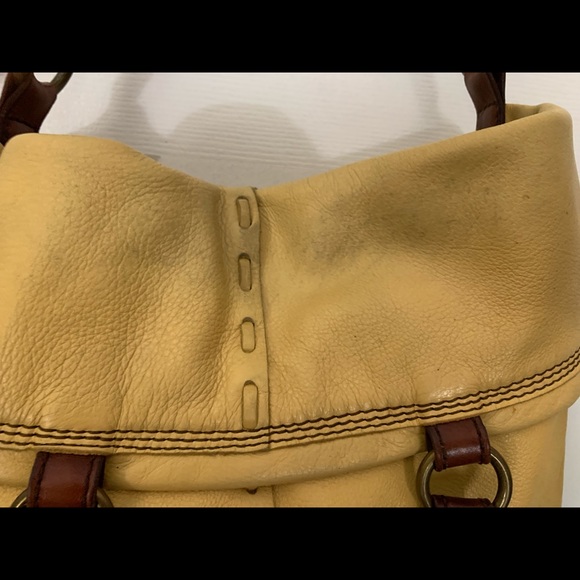 Lucky Brand -Genuine Leather Yellow Bag - Picture 8 of 14